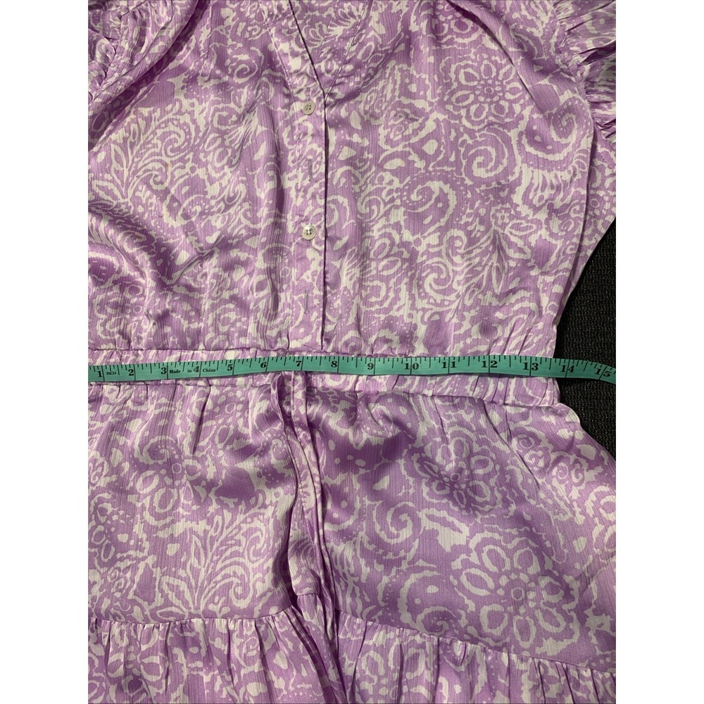 Pinch Romantic Tiered Paisley Print Maxi Dress - Lavender Size‎ Large - Picture 6 of 7